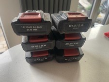 Genuine Hilti B 12/2.6 Battery Li-Ion 12V 2.6Ah Li-Ion