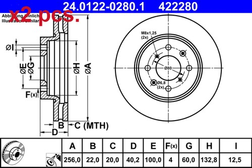 Pcs front brake - front, disc