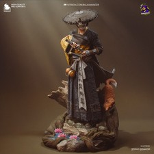 Atsu Ghost of Yotei | 1/8 Unpainted Resin Kit | Spirit Samurai Display Model