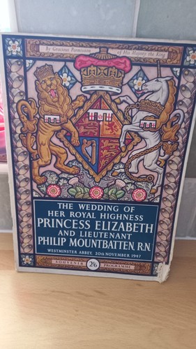 Souvenir programme the - the, wedding