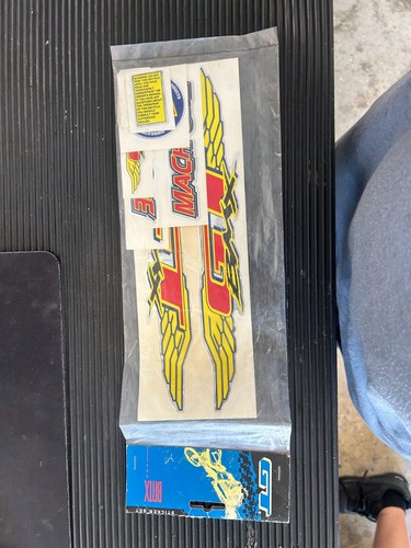 Vintage bmx frame sticker - gt,