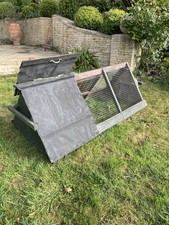 Wooden Chicken Arc House integral run, guinea pigs rabbits. Solid Moveable