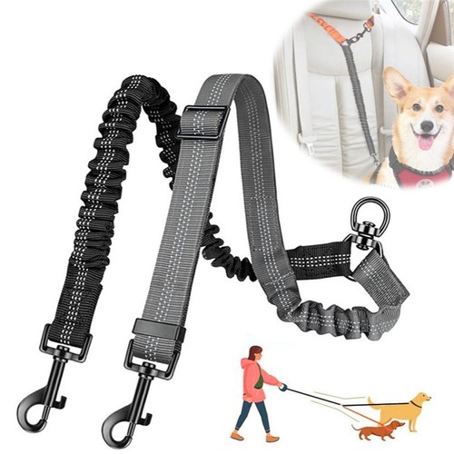Double dog lead dual way - double,