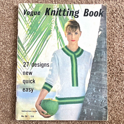 Vogue knitting pattern booklet - pattern,