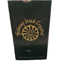 Galway Irish Crystal  Ashford Lamp Vase. 6” High Original Box. Unused. Free Del.