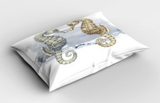 Valentine Pillow Sham Seahorse