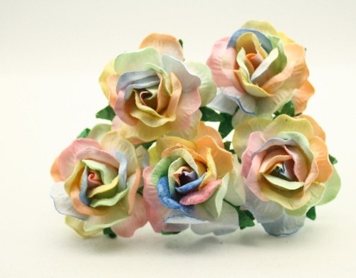 Mulberry paper roses flowers - paper,