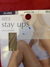 NWT M&S Natural Tan Stay Ups -