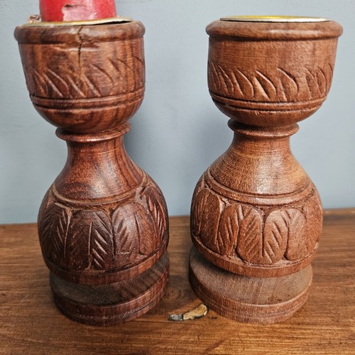 Vintage carved wooden leaves - vintage,