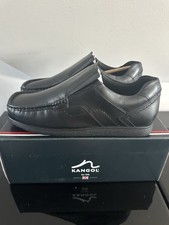 Kangol Black  Leather Slip On  Shoes men’s  Black Size UK 9