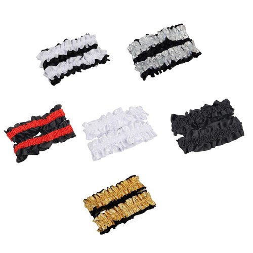 1pair ruffled sleeve holder - ruffled,