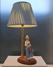 LAMP TENGRA PORCELAIN CLOWN WITH SAXOPHONE 23cm  FIGURINE HAND MADE IN SPAIN.