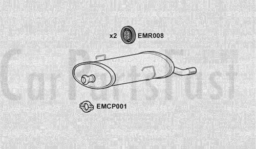 Expg6028 exhaust rear back box - expg6028,