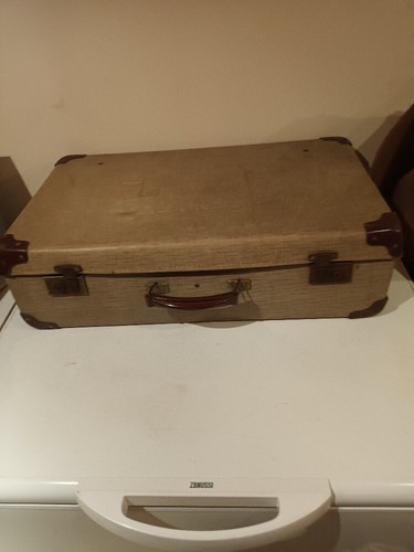 1940 1950 suitcase hard - suitcase.,