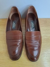 Bally Ladies Vasano Vintage Tan Leather Court Shoes Size US7.5 UK 5.5