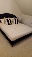 black velvet bed frame used super king