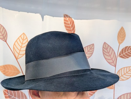 Mens black fedora - mens, hat