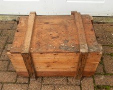 vintage wooden military crate