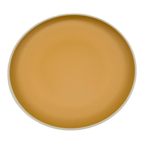 Yellow dinner plate medium - dinner,