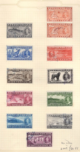 Newfoundland 1937 long set - ,