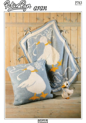 Ducks cot blanket - ducks, cushion