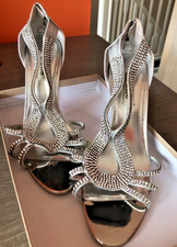 Dune Diamante High Heeled Sandals, Size 6, Nearly New , Original Box