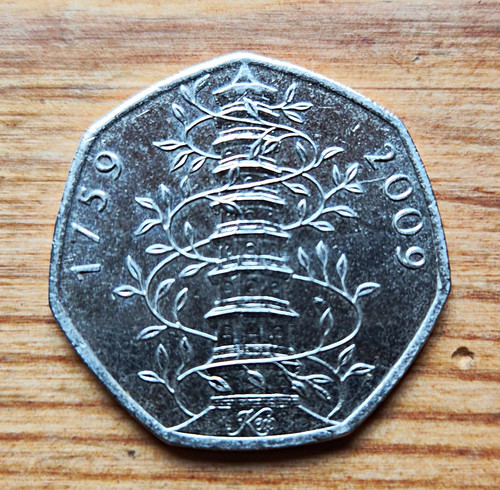 2009 50p kew gardens coin - uk,