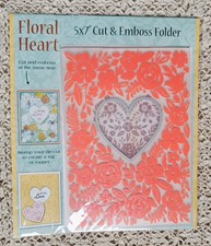 Floral Heart 5" x 7" Cut &