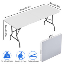 6ft folding table portable - folding,