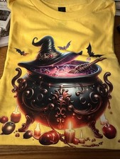 Halloween Cauldron with Bats
