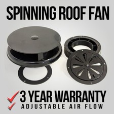 Wind Driven BLACK Van Roof