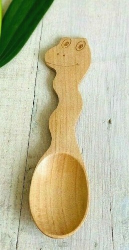 Kids cutlery snake spoon - cutlery, wood