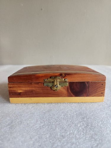 Vintage little cedar chest - chest, box