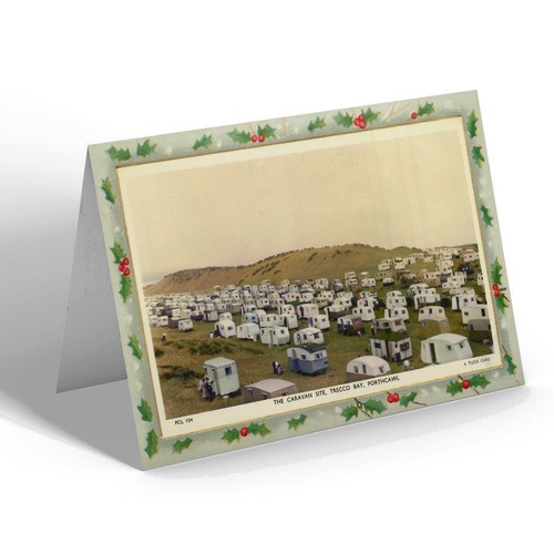 Xmas notelet vintage wales - notelet,