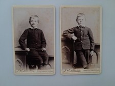 2 x CDV: Handsome Little Boys