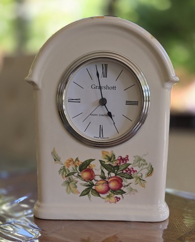 Grayshott ceramic mantel - grayshott, clock