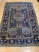 Antique signed caucasian kazak - signed,