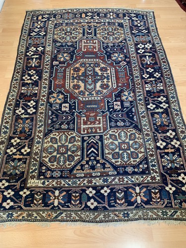 Antique signed caucasian - signed, kazak