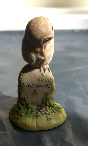 Teviotdale owl milestone - 'owl, milestone'