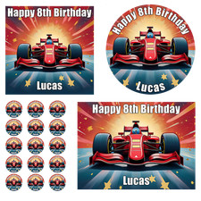 FORMULA 1 CAR RED PERSONALISED