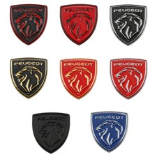 3D Metal shield shape Peugeot car emblem Lion Peugeot sticker for Peugeot
