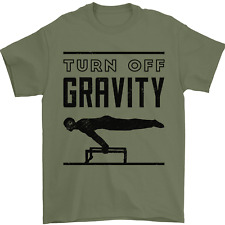 Pommel Horse Gymnastics Turn Off Gravity Gymnast Mens T-Shirt 100% Cotton