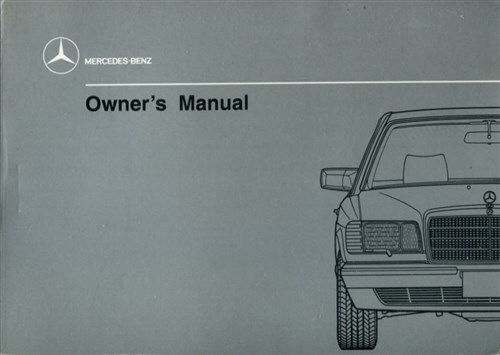 Mercedes 1990 owners manual - 1990,
