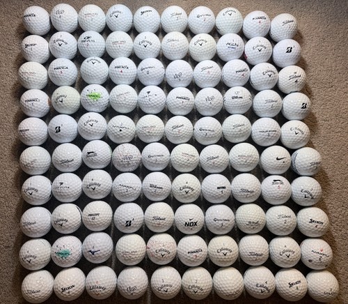 100 white golf balls titleist - white,