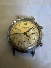 Vintage Wakmann Three Register Chronograph 17j Venus 178 Movement Watch