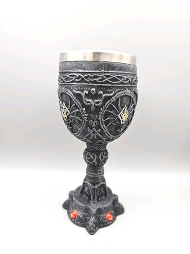 Resin metal goblet wine - metal,