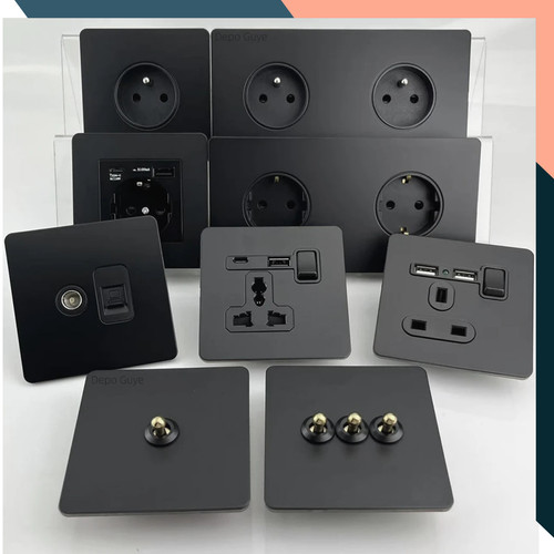 Black toggle light - toggle, 1-4