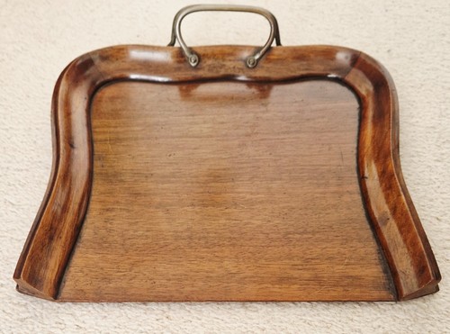 Antique wooden crumb tray - wooden,