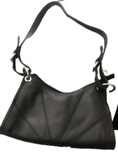 Jane Shilton Black leather handbag with adjustable strap
