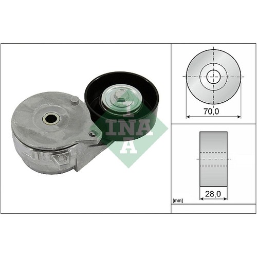 Tensioner lever ribbed belt - tensioner, lever,